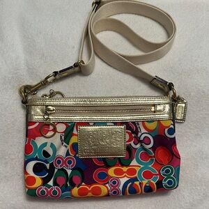 Coach Poppy Crossbody with Gold Accents